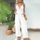 Zomerpromotie voor nieuwe producten 49% korting🔥Dames jumpsuit van denim met diepe V-hals