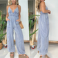 Zomerpromotie voor nieuwe producten 49% korting🔥Dames jumpsuit van denim met diepe V-hals