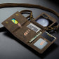 Opvouwbare portemonnee telefoonhoes met crossbody riem