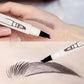 Langhoudende waterproof wenkbrauwstift met 4-vingerige punt