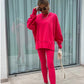 Casual 2-Delige Lounge Set met Oversized Sweater en Legging