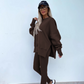 Casual 2-Delige Lounge Set met Oversized Sweater en Legging