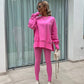 Casual 2-Delige Lounge Set met Oversized Sweater en Legging