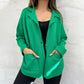 Dames cardigan met kraag voorzien van zakken