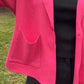 Dames cardigan met kraag voorzien van zakken