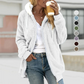 Oversized geïsoleerde jas met capuchon en ritssluiting