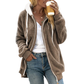 Oversized geïsoleerde jas met capuchon en ritssluiting