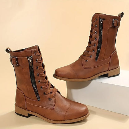 🔥 Mega Deal! 50% KORTING – Orthopedische Dameslaarzen 👢 Ronde Neus & Side-Zip, Ultiem Comfort!