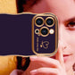 Schattige Golf Vorm met Liefde Hart Verhoogde Camera Bescherming Telefoon Case