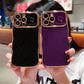 Schattige Golf Vorm met Liefde Hart Verhoogde Camera Bescherming Telefoon Case