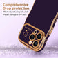 Schattige Golf Vorm met Liefde Hart Verhoogde Camera Bescherming Telefoon Case