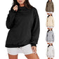 Vrouwen pullover sweatshirt met een opstaande kraag en lange mouwen
