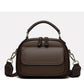 Elegante dubbele laag brede riem Crossbody handtas