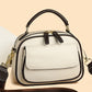 Elegante dubbele laag brede riem Crossbody handtas
