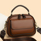 Elegante dubbele laag brede riem Crossbody handtas