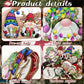 24pcs Christmas Wooden Gnome Ornaments Set