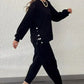 Nieuwe productpromotie 42% korting🔥Dames Trendy Effen Tweedelige Set Top & Broek