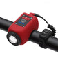 Waterdichte fietskoplamp voor buiten met claxon
