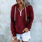 Vrouwen Casual Lange Mouw Half-Zip Hoodie Sweatshirt - 49% Korting! 🎉
