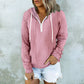 Vrouwen Casual Lange Mouw Half-Zip Hoodie Sweatshirt - 49% Korting! 🎉