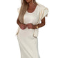 Midi Jurk en Coltrui Set