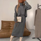 Midi Jurk en Coltrui Set