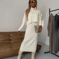Midi Jurk en Coltrui Set