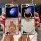 Magnetische flip telefoonhoes met majestueuze vlinderstandaard voor Samsung Z Flip & Fold
