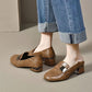Vrouwen ronde teen platte hak schoenen