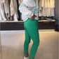 Gestreepte hoodie en broek voor dames