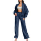 🍂Herfstkorting 53%🍂Dames Lange Mouw Rits Jas Trekkoord Joggingbroek 2-delige Sets