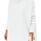Dames Turtleneck Oversized Hem Brei Pullover Trui