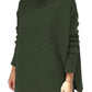 Dames Turtleneck Oversized Hem Brei Pullover Trui