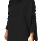 Dames Turtleneck Oversized Hem Brei Pullover Trui