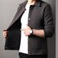 Winter Heren Dubbelzijdige Wollen Jas: Trendy Koreaanse Stijl Utility Jas!