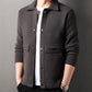 Winter Heren Dubbelzijdige Wollen Jas: Trendy Koreaanse Stijl Utility Jas!