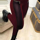 Nepleren broek met contrasterende afwerking en rits