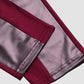 Nepleren broek met contrasterende afwerking en rits