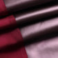 Nepleren broek met contrasterende afwerking en rits