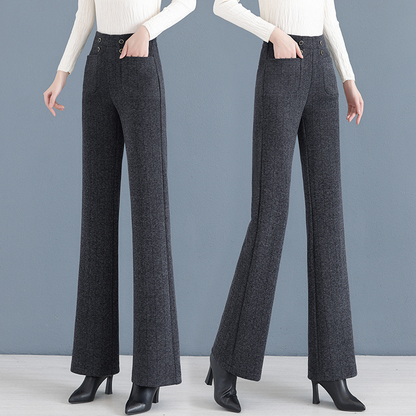 Dames Verdikte Casual Licht Flared Rechte Broek✨👖