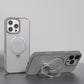 Matte Magnetische Telefoonhoes met Draaibare Houder voor iPhone 13-16 Serie