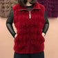 Dames Modieuze Mouwloos Warm Nepbont Wintervest