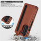 PU lederen portemonnee telefoonhoesje met penhouder voor Samsung Z Fold3/4/5/6