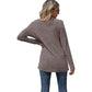 Dames Kant V-hals Losse Pasvorm Pullover Shirt