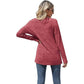 Dames Kant V-hals Losse Pasvorm Pullover Shirt