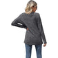 Dames Kant V-hals Losse Pasvorm Pullover Shirt