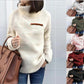 Dames hoge hals trui met ritsdetail
