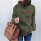 Dames hoge hals trui met ritsdetail