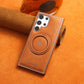 Magnetische PU-lederen Hoesje met 360° Draaibare Beugel voor Galaxy S23-24 Serie