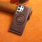 Magnetische PU-lederen Hoesje met 360° Draaibare Beugel voor Galaxy S23-24 Serie